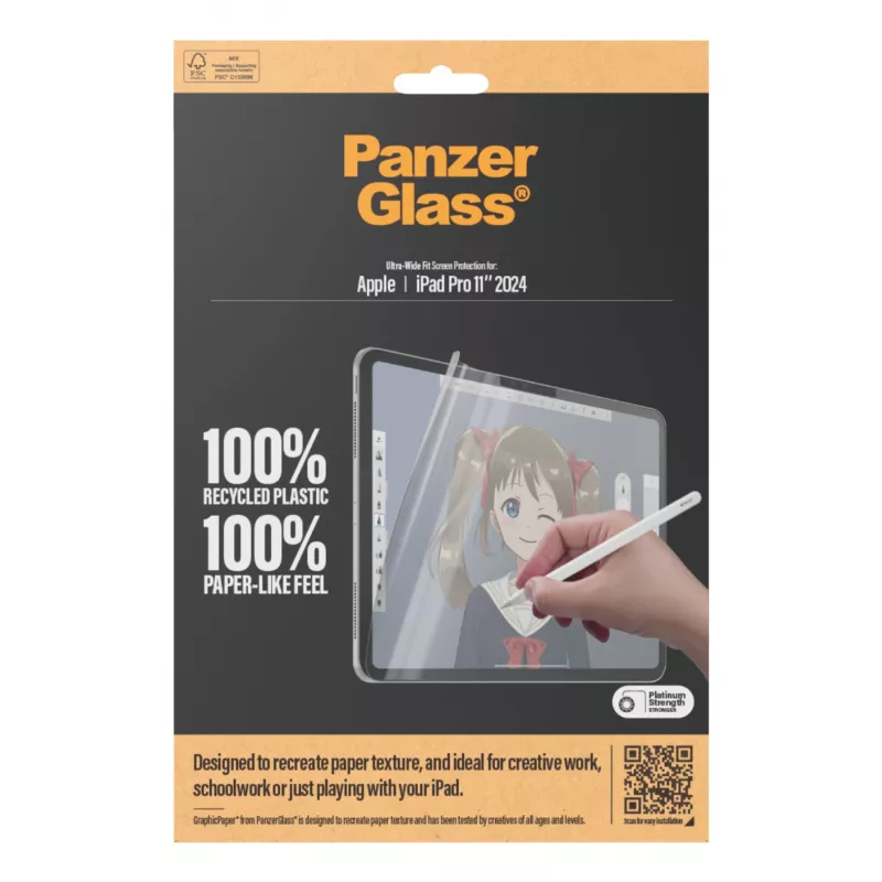 PanzerGlass ® GraphicPaper® pellicola protettiva per display iPad Pro 11 inch (2024-2025) | Ultra-Wide Fit
