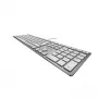 Tastiera CHERRY KC 6000 slim universale USB AZERTY belga argento, bianco