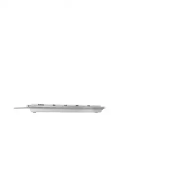 Tastiera CHERRY KC 6000 slim universale USB AZERTY belga argento, bianco
