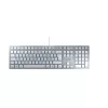Tastiera CHERRY KC 6000 slim universale USB AZERTY belga argento, bianco