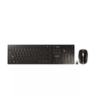 Tastiera e mouse CHERRY DW 9000 slim incl. universale RF Wireless + Bluetooth QWERTY US English nero