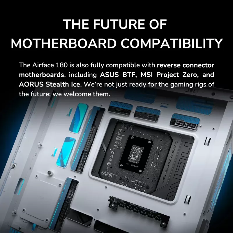 Case Midi-Tower COUGAR, Airface 180, ARGB, nero