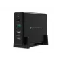 Conceptronic OZUL caricabatterie da tavolo 4 porte 65W USB PD, per interni, AC, 5 V, nero