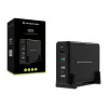 Conceptronic OZUL caricabatterie da tavolo 4 porte 65W USB PD, per interni, AC, 5 V, nero