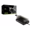 Conceptronic OZUL stazione di ricarica 8 porte 75W USB PD, per interni, AC, 12 V, nero