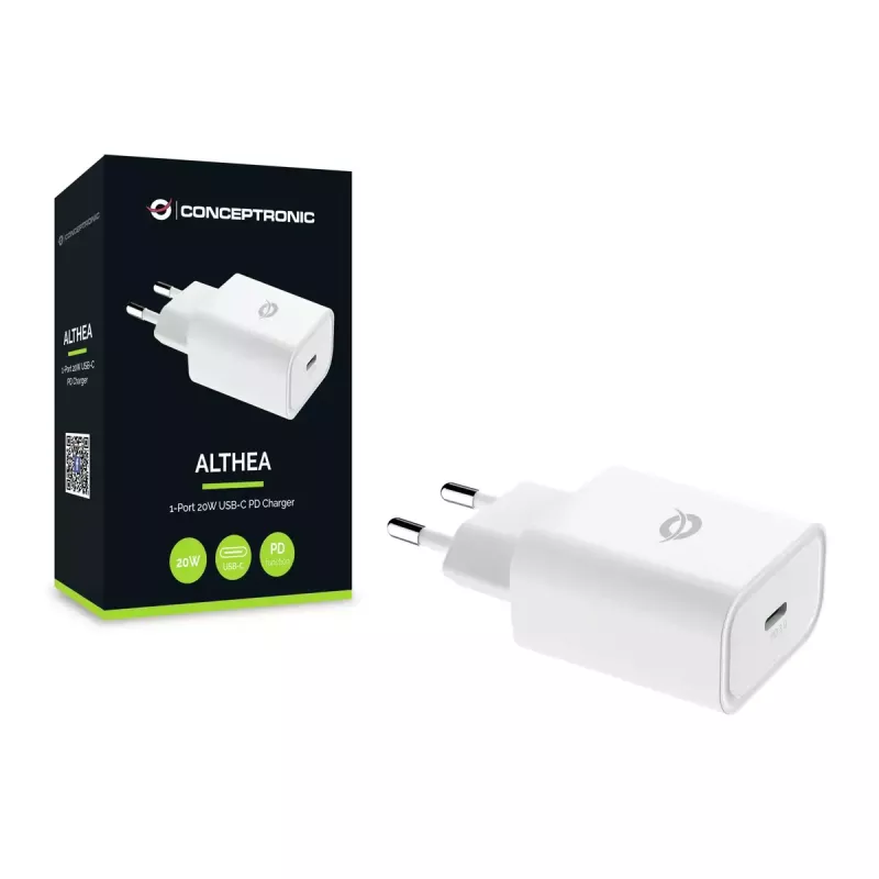 Conceptronic ALTHEA07W caricabatterie 1 porta 20W USB-C PD