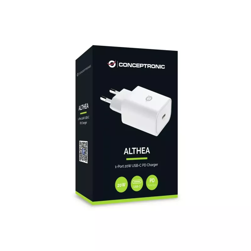 Conceptronic ALTHEA07W caricabatterie 1 porta 20W USB-C PD