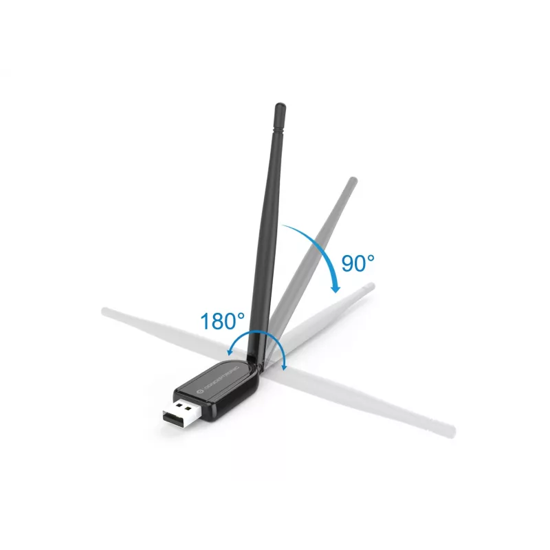 Conceptronic ABBY adattatore USB Bluetooth 5.1 Long Range con antenna esterna
