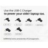 Conceptronic OZUL04BE caricabatterie 67W GaN USB PD, cavo USB-C integrato