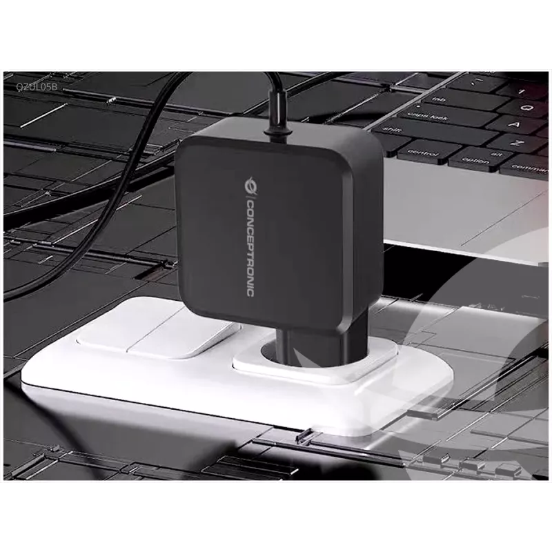 Conceptronic OZUL05BE caricabatterie mobile universale nero AC per interni