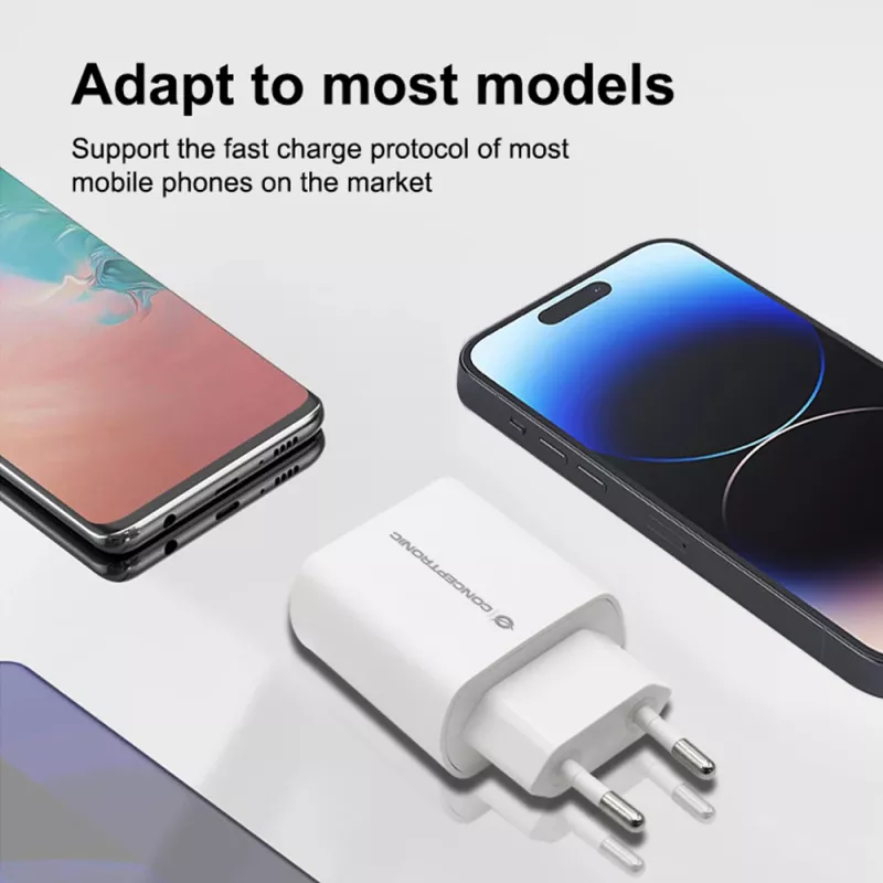 Caricabatterie Conceptronic 1 porta 20W USB-C PD