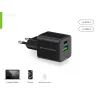 Conceptronic caricabatterie 2 porte 20W GaN USB PD, USB-C x 1, USB-A x 1, QC 3.0, PPS
