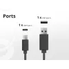 Conceptronic caricabatterie 2 porte 20W GaN USB PD, USB-C x 1, USB-A x 1, QC 3.0, PPS