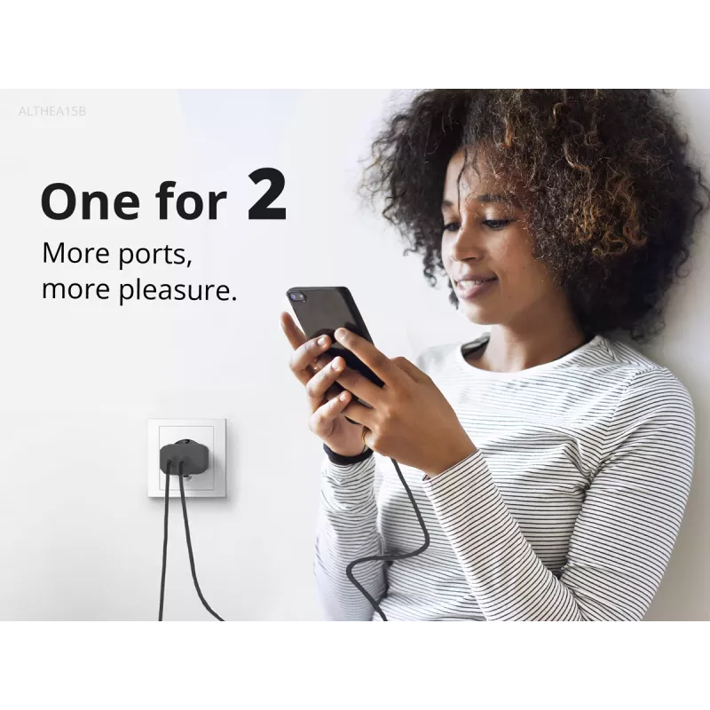 Conceptronic caricabatterie 2 porte 20W GaN USB PD, USB-C x 1, USB-A x 1, QC 3.0, PPS