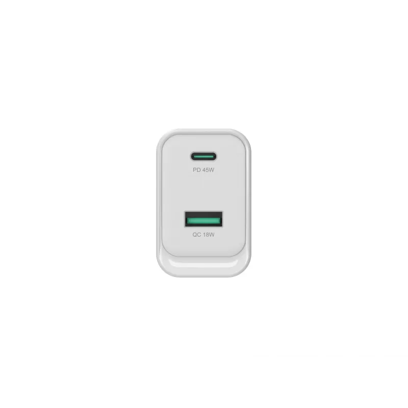 Conceptronic ALTHEA20W45 caricabatterie 2 porte 45W GaN USB PD, USB-C x 1, USB-A x 1, QC 3.0, PPS, PD 3.0