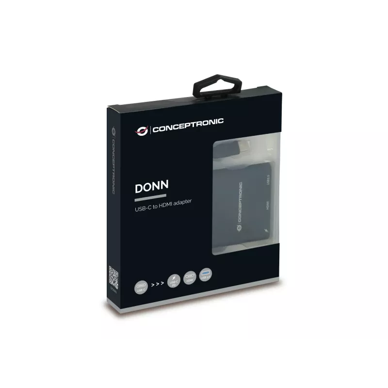 Dock per laptop/port replicator Conceptronic DONN01B USB 3.2 Gen 1 (3.1 Gen 1) Type-C nero