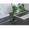 Dock per laptop/port replicator Conceptronic DONN14G con filo USB 3.2 Gen 1 (3.1 Gen 1) Type-C grigio