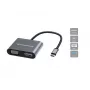 Conceptronic DONN16G con filo USB 3.2 Gen 1 Type-C grigio 100W 4K Ultra HD
