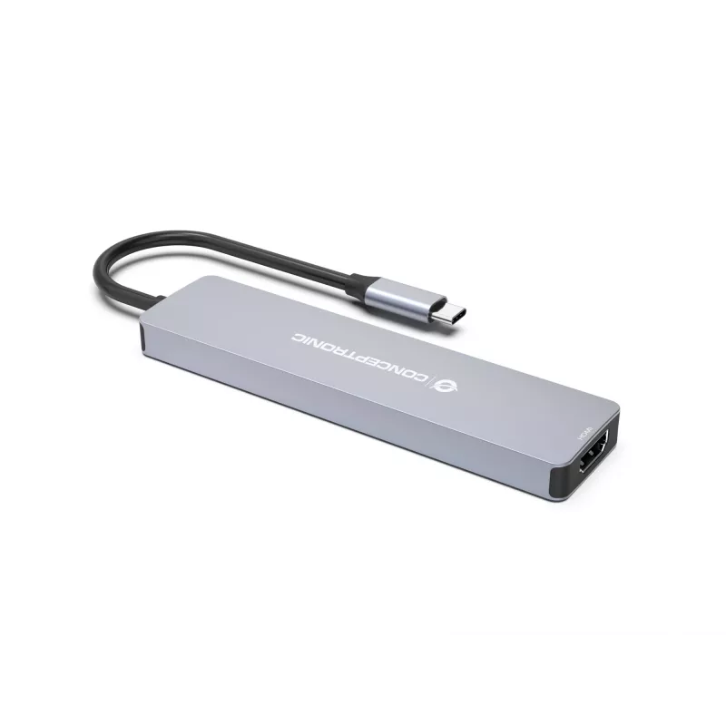 Docking station 7-in-1 Conceptronic DONN19G USB 3.2 Gen 1, HDMI, USB-A 3.0 x 3, SD, TF/MicroSD, 100W USB PD