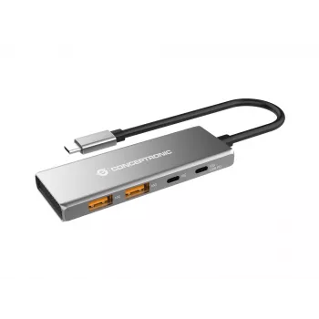 Hub di interfaccia Conceptronic HUBBIES15G USB 3.2 Gen 2 (3.1 Gen 2) Type-C 10000 Mbit/s grigio