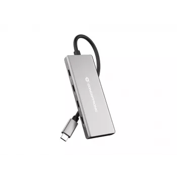 Hub di interfaccia Conceptronic HUBBIES17G USB 3.2 Gen 2 (3.1 Gen 2) Type-C 10000 Mbit/s grigio