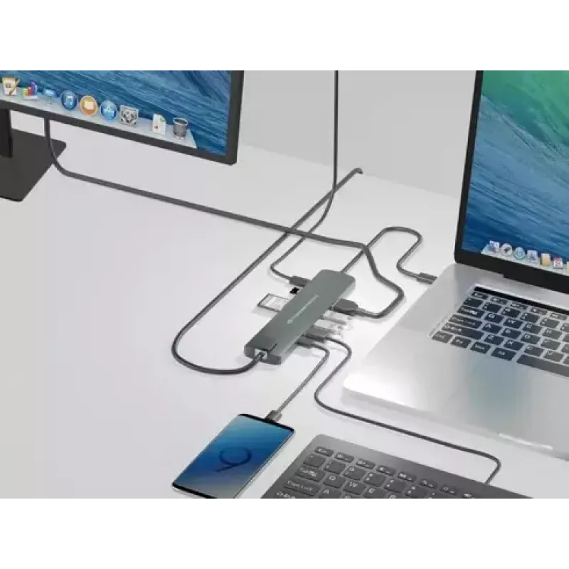 Adattatore hub USB multifunzionale Conceptronic DONN 9-in-1