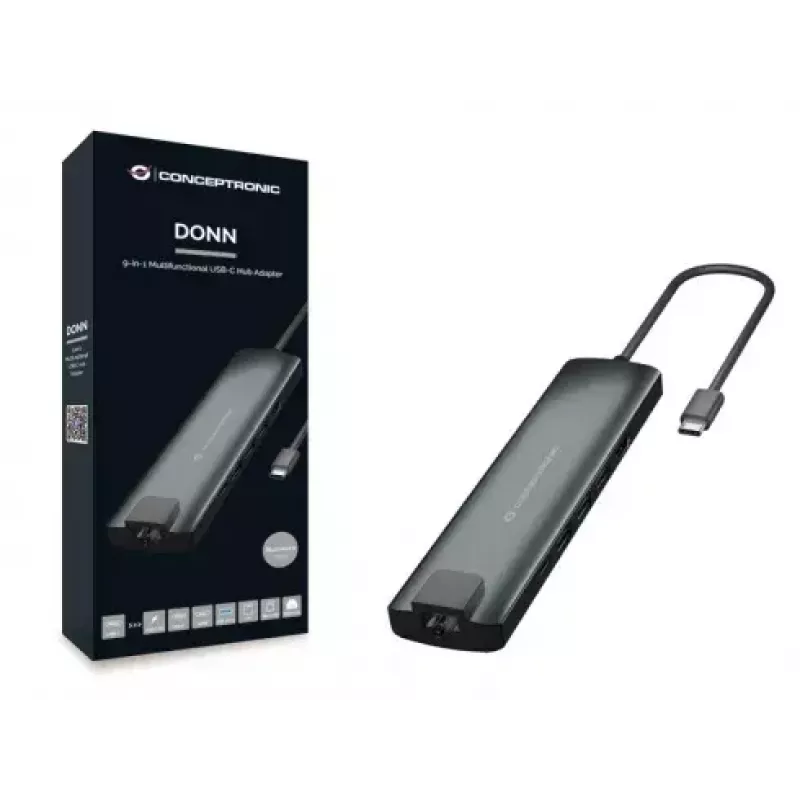 Adattatore hub USB multifunzionale Conceptronic DONN 9-in-1