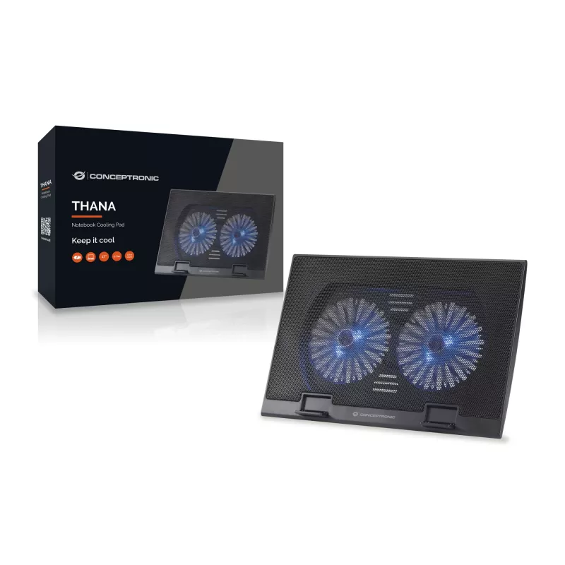 Pad di raffreddamento per notebook Conceptronic THANA, adatto fino a 17