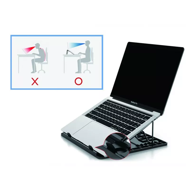Supporto di raffreddamento per laptop Conceptronic THANA ERGO S supporto per laptop grigio 39,6 cm (15,6 inch)