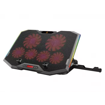 Supporto di raffreddamento per laptop da gaming Conceptronic THYIA ERGO con 6 ventole, 43,2 cm (17