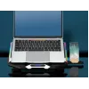 Supporto di raffreddamento per laptop da gaming Conceptronic THYIA ERGO con 6 ventole, 43,2 cm (17