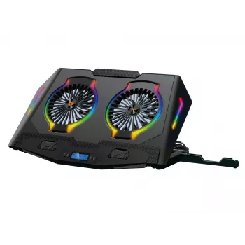 Supporto di raffreddamento per laptop da gaming Conceptronic THYIA ERGO con 2 ventole, 43,2 cm (17
