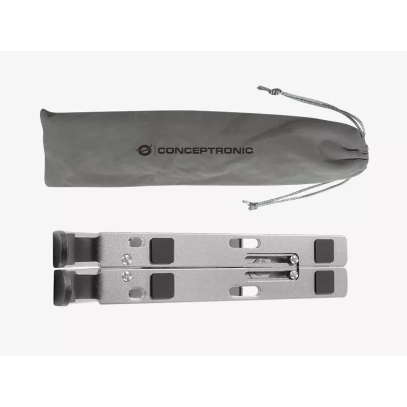 Supporto di raffreddamento per laptop pieghevole in alluminio Conceptronic THANA04S ERGO