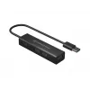 Hub USB 3.0 in alluminio Conceptronic 4 porte con adattatore USB-C a USB-A