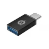 Hub USB 3.0 in alluminio Conceptronic 4 porte con adattatore USB-C a USB-A