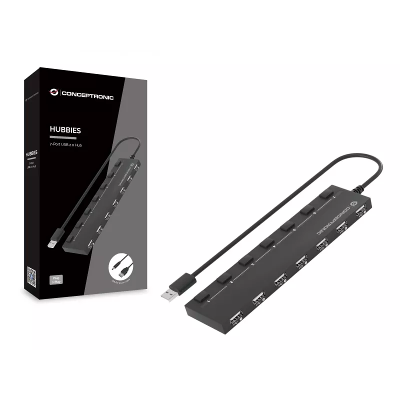Hub Conceptronic HUBBIES 7 porte USB 2.0