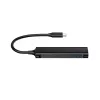 Hub Conceptronic HUBBIES 4 porte USB 3.0, 2 porte USB-C e 2 USB-A, case in alluminio, connettore maschio USB-C