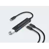 Hub Conceptronic HUBBIES 4 porte USB 3.0, 2 porte USB-C e 2 USB-A, case in alluminio, connettore maschio USB-C