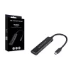 Hub Conceptronic HUBBIES 4 porte USB 3.0, 2 porte USB-C e 2 USB-A, case in alluminio, connettore maschio USB-C