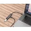 Hub Conceptronic HUBBIES 4 porte USB 3.0, 2 porte USB-C e 2 USB-A, case in alluminio, connettore maschio USB-C