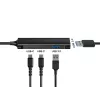 Hub Conceptronic HUBBIES 4 porte USB 3.0, 2 porte USB-C e 2 USB-A, case in alluminio, connettore maschio USB-C