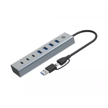 Hub Conceptronic HUBBIES20G 7 porte USB 3.0, 5 Gbit/s, USB-C x 3, USB-A x 4
