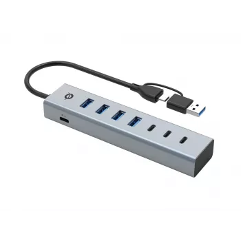 Hub Conceptronic HUBBIES20G 7 porte USB 3.0, 5 Gbit/s, USB-C x 3, USB-A x 4