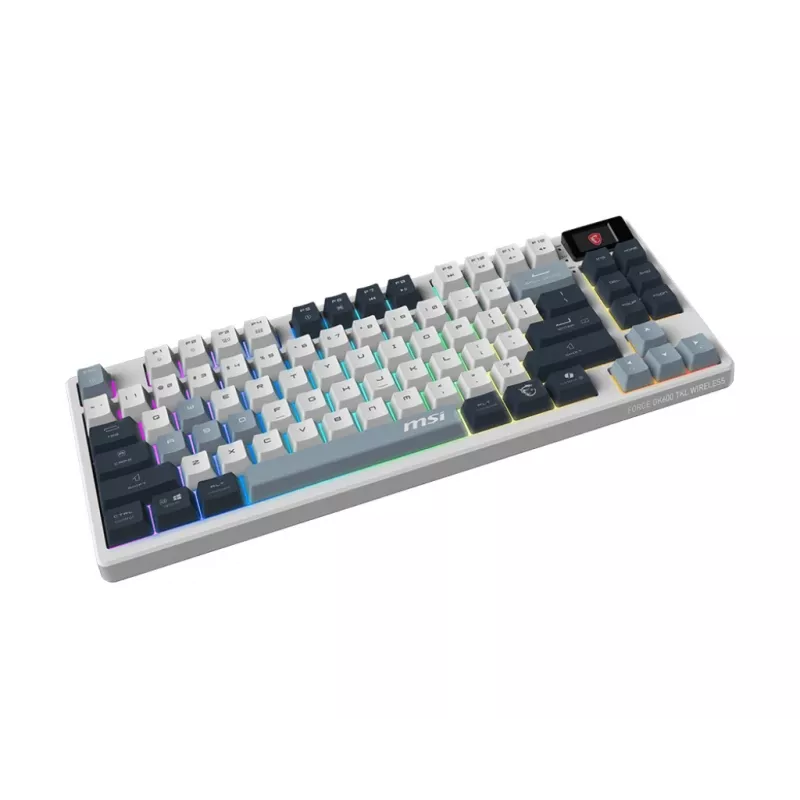 MSI Forge GK600 TKL Wireless Sky Tastiera gaming, layout DE (QWERTZ)