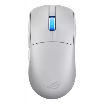 Mouse da gaming ASUS ROG Harpe II Ace, per destrorsi, ottico 42.000 DPI, RF Wireless + Bluetooth + USB Type-A, 5 tasti, bianco