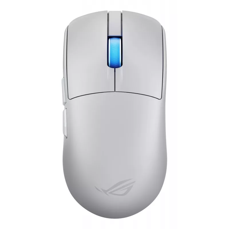 Mouse da gaming ASUS ROG Harpe II Ace, per destrorsi, ottico 42.000 DPI, RF Wireless + Bluetooth + USB Type-A, 5 tasti, bianco