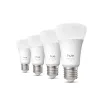 Lampadina smart Philips A60 E27, Bluetooth/Zigbee, 6 W, 810 lm, bianco, confezione da 4