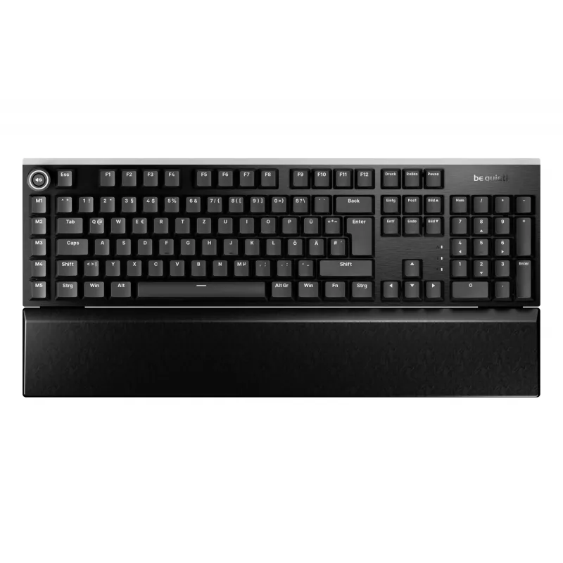 be quiet! Light Mount Silent Linear DE ISO tastiera gaming USB QWERTZ tedesco nero