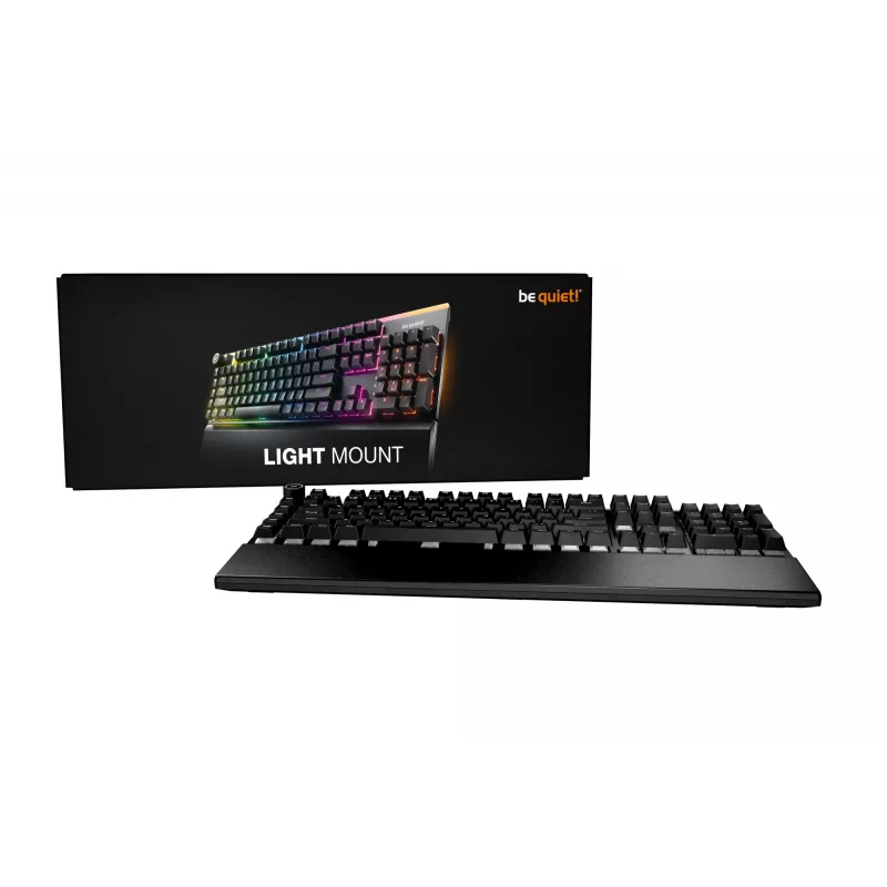 be quiet! Light Mount Silent Linear DE ISO tastiera gaming USB QWERTZ tedesco nero