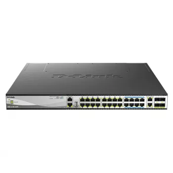 D-Link DMS-3130-30PS Switch di rete Managed L3 2.5G Ethernet (100/1000/2500) Power over Ethernet (PoE) 1U nero